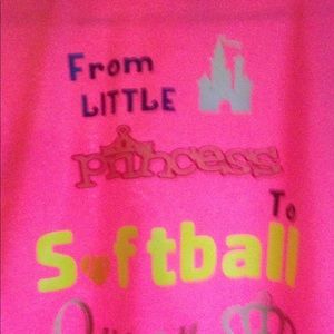 Youth T shirt for that Softball Princess.